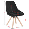 2/4/6x Dining Chairs Velvet Upholstered Backrest 360° Swivel Chairs Living Room