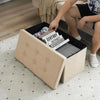 Large Ottoman Box FootStool Folding Storage Toy Seat Pouffe Colors 76*38*38cm