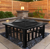 Firepit BBQ Grill Garden Patio Heater Stove Fire Pit Brazier Barbecue Ice Bucket