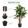 90cm Ficus Elastica Artificial Tree Green Plant Wedding Garden Home Office Decor