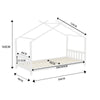 Pine Wood Kids Children Teepee House Bed Bed Tent Bed Frame Children Boys Girls