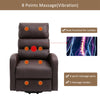 Electric Power Lift Massage Recliner Chair PU Leather Sofa Arm Chair w/Remote QY