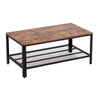 Industrial Retro Coffee Table Vintage Steel Frame Side End Desk Home Living Room