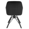 1/2/4/6x Velvet Padded Dining Chair w/ Backrest Swivel Kitchen Lounge Armchair
