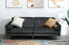 Velvet Sofa Bed Living Room Furniture 2 seater sofa bed with 2 bolister cushions