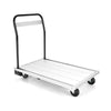 Folding Aluminum Alloy Platform Cart Heavy Duty Push Cart 4 TPR Wheels 350kg