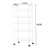 2/3/4/5 Tier Kitchen Storage Rack Wheel Trolley Vegetable Fruit Cart Drawer UK