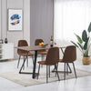 Dining Chairs 2/4/6pcs Modern Suede/Velvet Back Sturdy metal Legs Office/Cafe