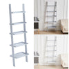 White/Grey Ladder Shelving Unit 5Tier Display Stand Book Shelf Wall Rack Storage