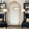1.8m Full Length Metel Window Wall Mount Mirror Ornament Hallway Villa Art Decor