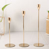 3x Retro Metal Gold Candlestick Holder Classy fr Table Centerpiece Wedding Party