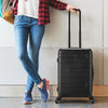 Lightweight Hard Shell Suitcase Carry On Hand Cabin Luggage W/ TSA Lock Black
