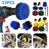 13X Drill Brush Attachment Set Power Scrubber Kit Car Scrubbing Cleaning Kit