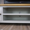 Painted Oak Extra Large TV Stand / 180cm Grey Solid TV DVD Cabinet Storag
