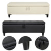 Faux Leather Ottoman Storage Box Chesterfield Blanket Box Pouffe Bench Footstool