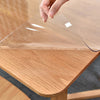 Clear PVC Tablecloth Dining Table Cover Desk Top Protector Wipe Clean 2mm Thick