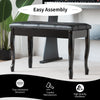 PU Leather Piano Bench Double Duet Seat W/Padded Cushion and Storage Compartment