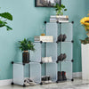6 Cubes DIY Modular Open Storage Organizer Clothes Wardrobe Rack Shelf Cabinet