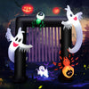 8FT Halloween Inflatable Archway Blow-up Festive Decoration 2 Ghosts 2 Spiders