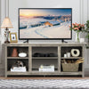 TV Stand for TVs up to 65 Inches Wooden Modern TV Console Table W/6 Open Storage