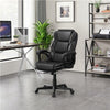 Executive Office Chair Lumbar Support Adjustable PU Leather Computer Desk Chair
