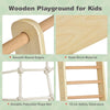 8 in 1 Climbing Toy Set Wooden Climber Playset with Slide Indoor Activity Center