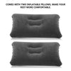 Car Inflatable Camping Air Bed Mattress Travel Back Seat Cushion w/ 2 Pillows&UK