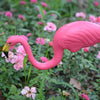 2x Garden Pink Flamingo Bird Lawn Pond Figurine Ornaments Patio Statue Figure UK