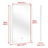 Bathroom Mirror With LED Lights 3 Color Wall Mounted Anti-fog Touch Sensor New