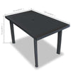 3 Sizes Outdoor Garden Table Plastic Anthracite Weather Resistant Furniture