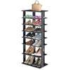 7-tier Double Shoe Storage Tower Organiser Unit Home Display Shelf Rack Stand