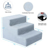 3 Steps Pet Dog Ladder Soft Stairs Portalbe Washable Removable Cover Ramp Puppy