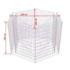 Gabion Baskets Outdoor Cages Stone Wire Mesh Planter Raised Vegetable Bed Steel