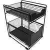 2 Tier Layers Metal Storage Rack/Shelving Wire Shelf Kitchen/Office