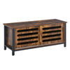 Industrial TV Stand Media Console Table Entertainment Center Sliding Door