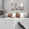 10m Grey Linen PVC Wallpaper Roll Sticker Home Decor Back Sticky Self Adhesive