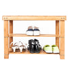 Shoe Bench Bamboo Shoe Rack 3 Tier Shoe Storage Organiser Shelf Stand Natural UK