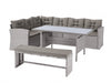 Rattan Corner Garden Furniture Set Patio Outdoor Dining Sofa Table & Bench