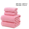Pack of 4 100% Cotton Bath Sheet Towel Set Face Towel Beach Towel Soft Bath