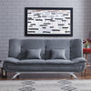 Large Padded Sofa Bed Multifunctional Fabric Sofa Sleeper Living Room Relax Sofa