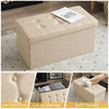 Large Ottoman Box FootStool Folding Storage Toy Seat Pouffe Colors 76*38*38cm