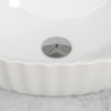 Gloss White Bathroom Vanity Wash Basin Sink Countertop 480x320x130 Ceramic Waste