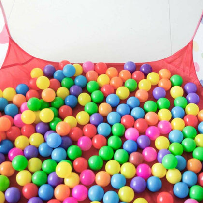 100 x Ball Pit Balls Play Kids Plastic Baby Ocean Soft Toy Colourful Playpen Fun