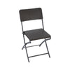 2x Folding Camping Chairs Picnic Fishing Rattan Effect Beach Outdoor Seat Garden
