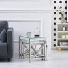 Nest of Coffee Tables Set 3 Piece - Nesting Sofa End Side Table For Living Room