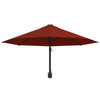 Wall-Mounted Parasol & Metal Pole Umbrella Patio Parasol Garden Umbrella
