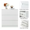 White / Black Chest of Drawers Bedside Table Nightstand 3 Drawer Cabinet Bedroom