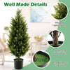 90CM Artificial Cedar Tree Fake Cypress Tree w/ Pot Greeny Faux Potted Plants
