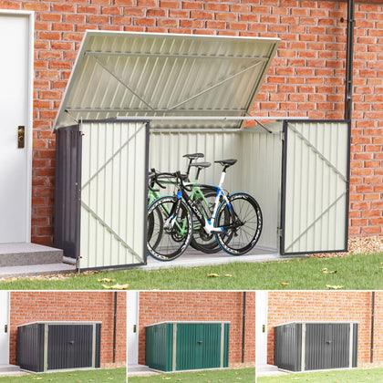 XL 6/7FT LARGE STORAGE SHED LOCKABLE UNIT DUSTBIN GARDEN OUTDOOR TOOL & BIKE BIN