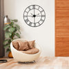 78CM Extra Large Roman Numerals Skeleton Wall Clock Open Face Round Clock